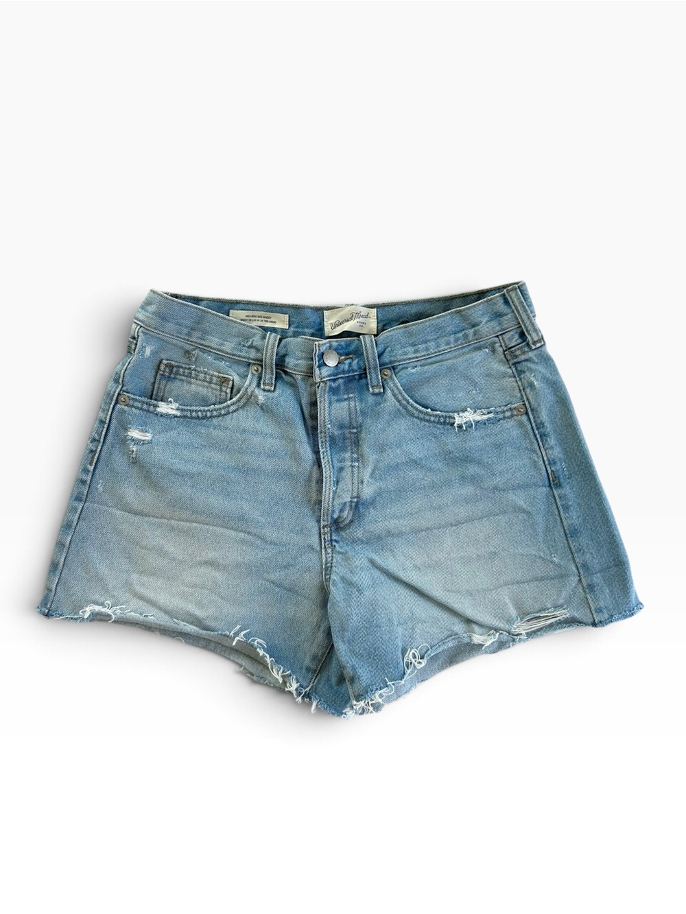 Universal Thread Light Blue Distressed Denim Shorts